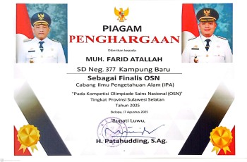 foto Kegiatan OSN tingkat Kabupaten dan tingkat pronsi